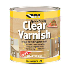 Everbuild Quick Drying Clear Varnish - Gloss