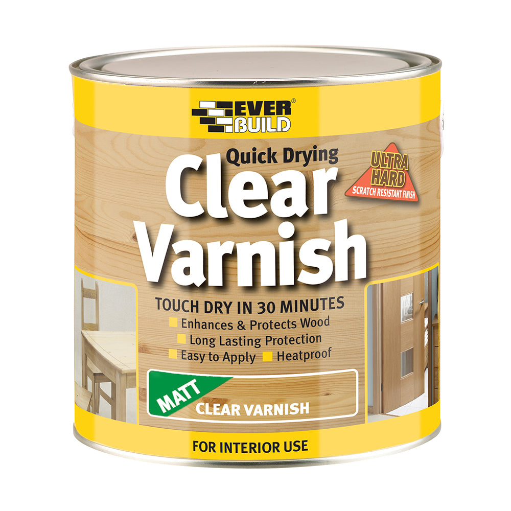 Everbuild Quick Drying Clear Varnish - Matt