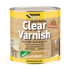 Everbuild Quick Drying Clear Varnish - Matt