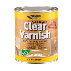 Everbuild Quick Drying Clear Varnish - Matt