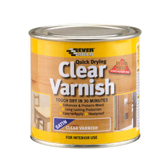 Everbuild Quick Drying Clear Varnish - Satin