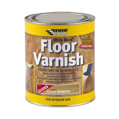 Everbuild Ultra Hard Floor Varnish - Clear (Gloss)