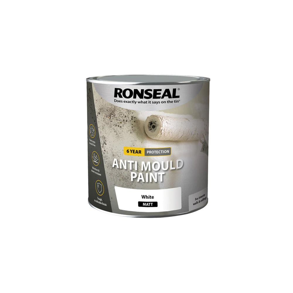 Ronseal 6 Year Anti Mould Paint - White