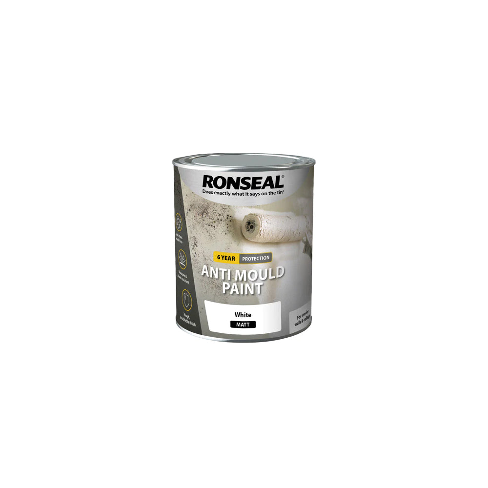 Ronseal 6 Year Anti Mould Paint - White