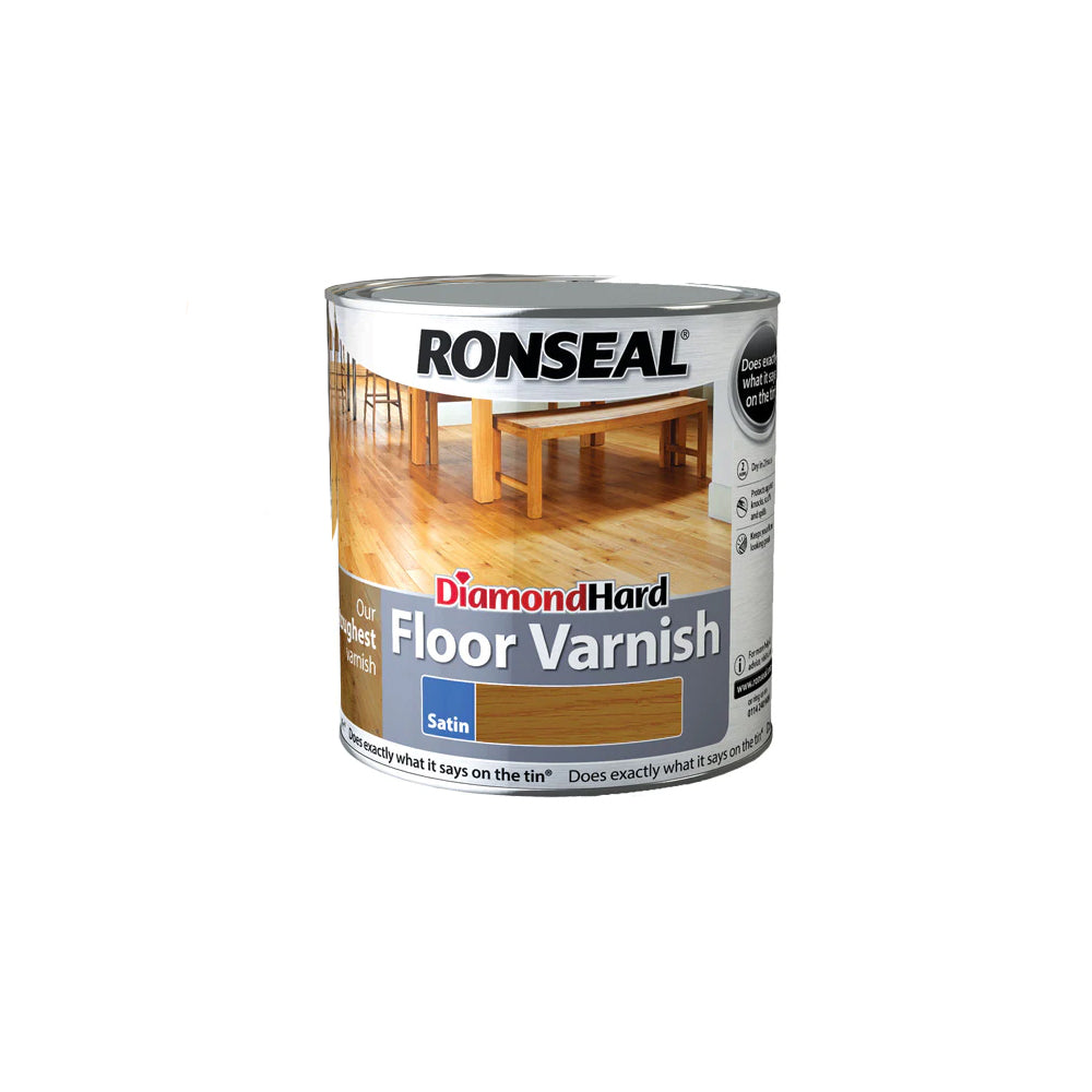 Ronseal Diamond Hard Floor Varnish - Satin 2.5L