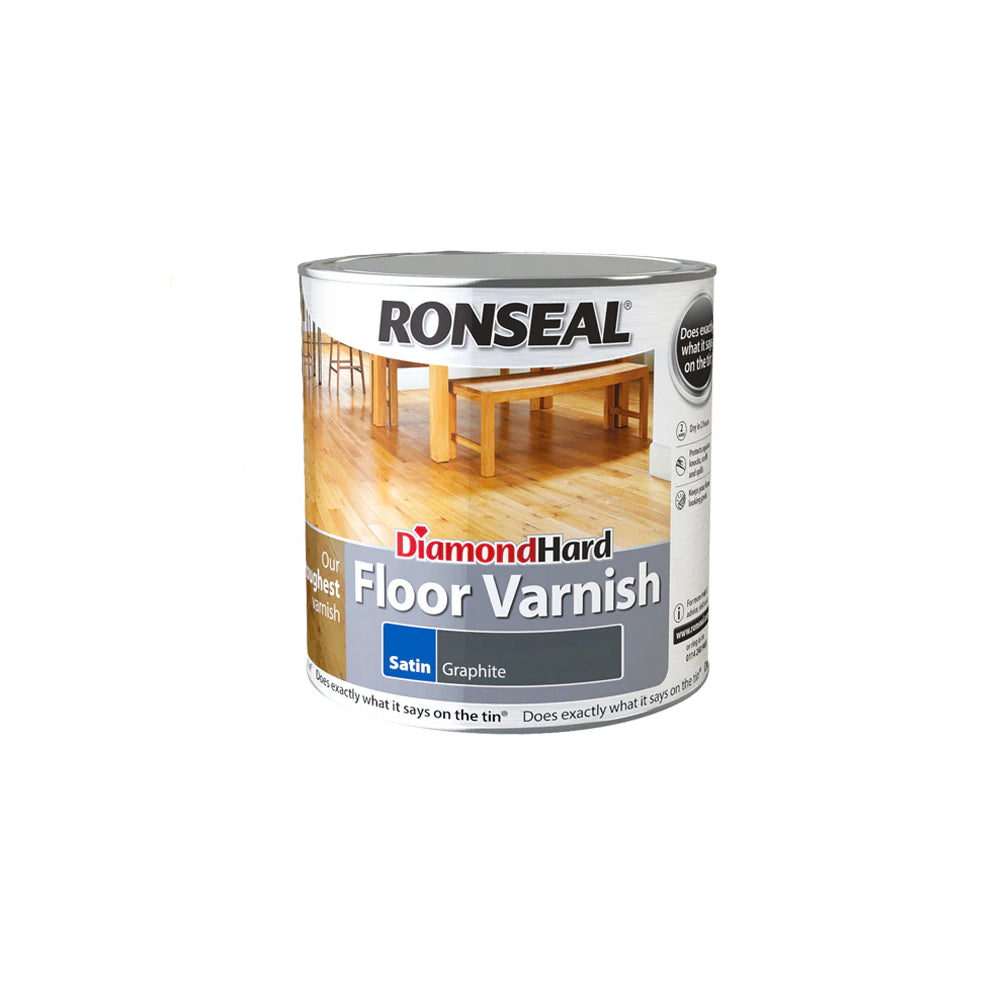 Ronseal Diamond Hard Floor Varnish - Satin 2.5L