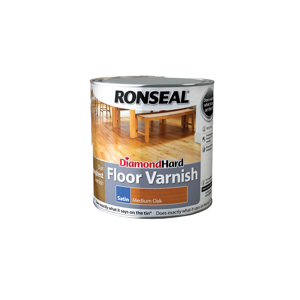 Ronseal Diamond Hard Floor Varnish - Satin 2.5L