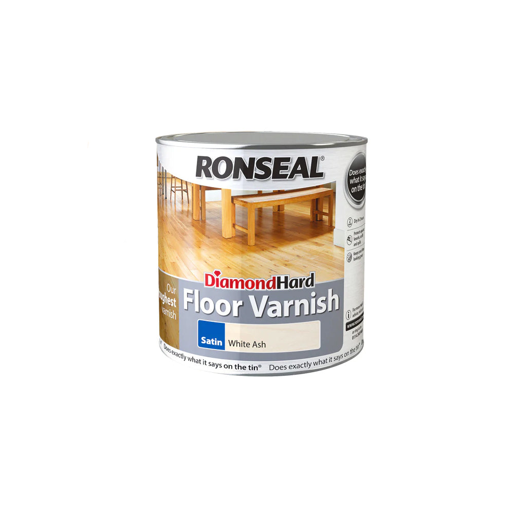 Ronseal Diamond Hard Floor Varnish - Satin 2.5L