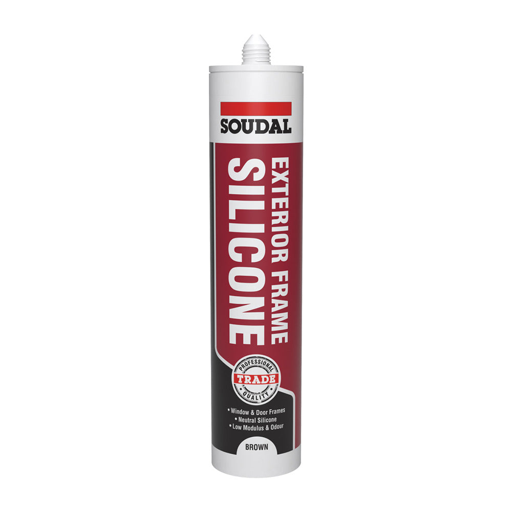 Soudal Exterior Frame Silicone - Brown 270ml