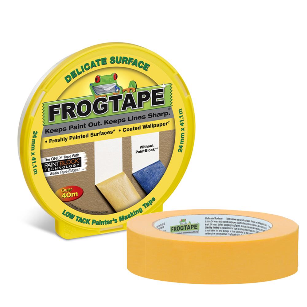 FrogTape Delicate Surface Masking Tape Yellow 24mm x 41.1m