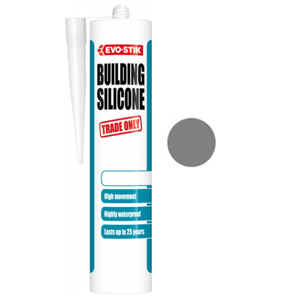 Evo-Stik Building Silicone Sealant Grey 290ml