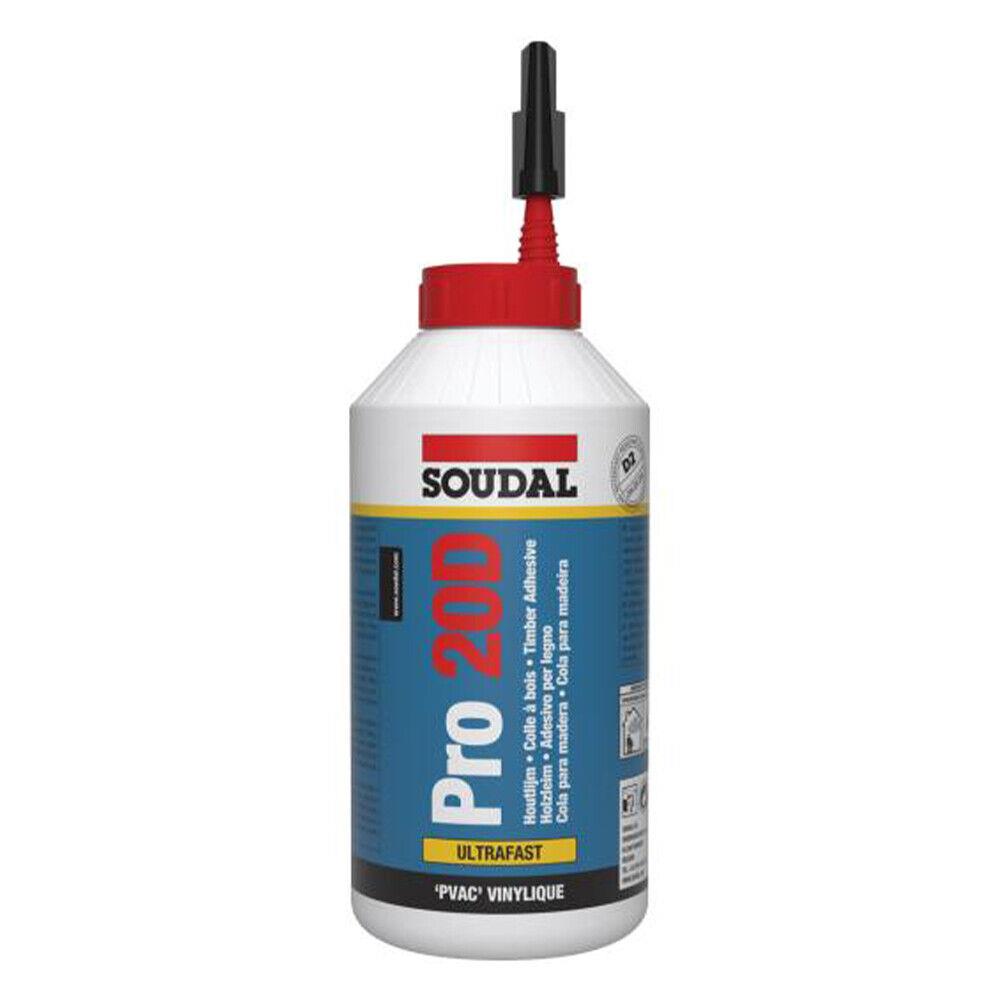 Soudal Pro 20D Superfast Wood Glue 750g
