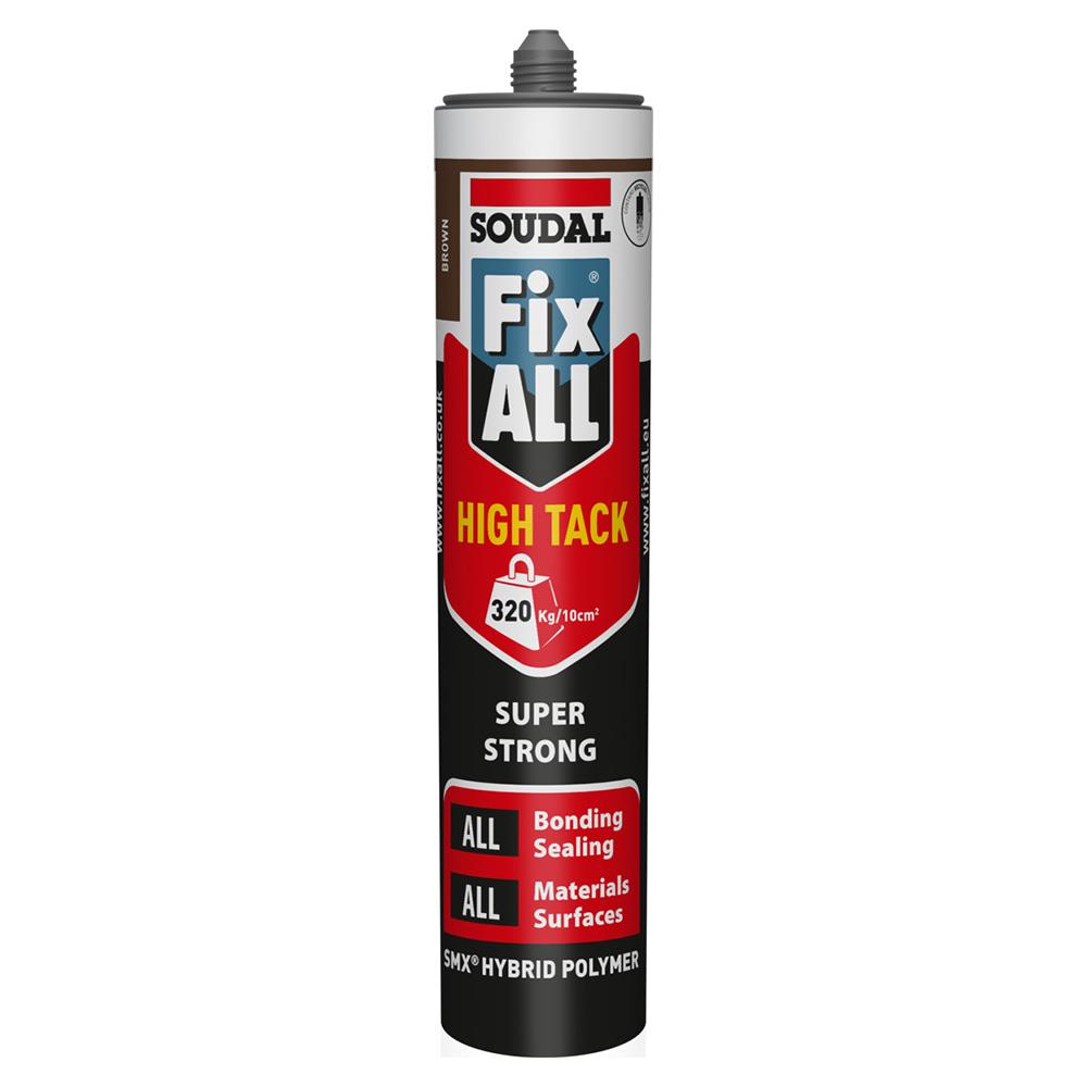 Soudal Fix ALL High Tack Hybrid Sealant Brown 290ml