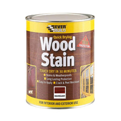 Everbuild Wood Stain Satin Mahogany 750ml