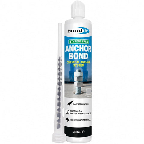 Bond It Anchor Bond Resin Mortar Anchor System Grey Styrene Free 300ml