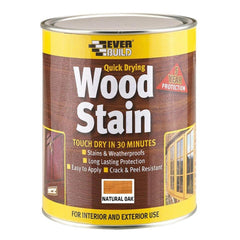 Everbuild Wood Stain Satin Natural Oak 750ml