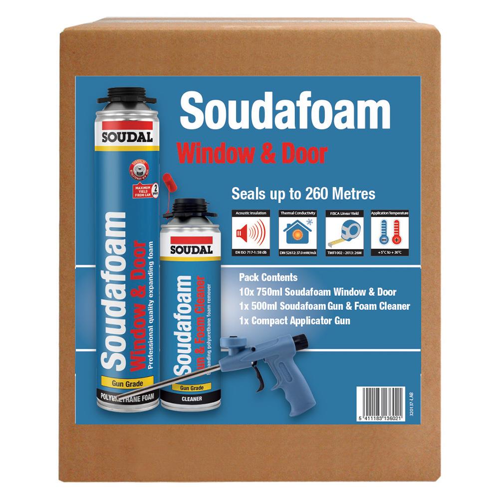 Soudal Combi-box Soudafoam Window & Door Applicator Pack