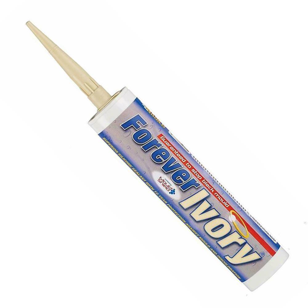 Everbuild Forever Ivory Silicone Sealant 295ml