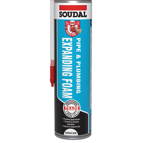 Soudal Pipe & Plumbing Foam Genius Champagne 600ml