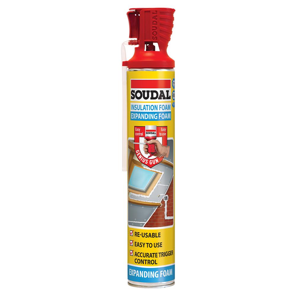 Soudal Insulating Foam Genius Gun Champagne 750ml