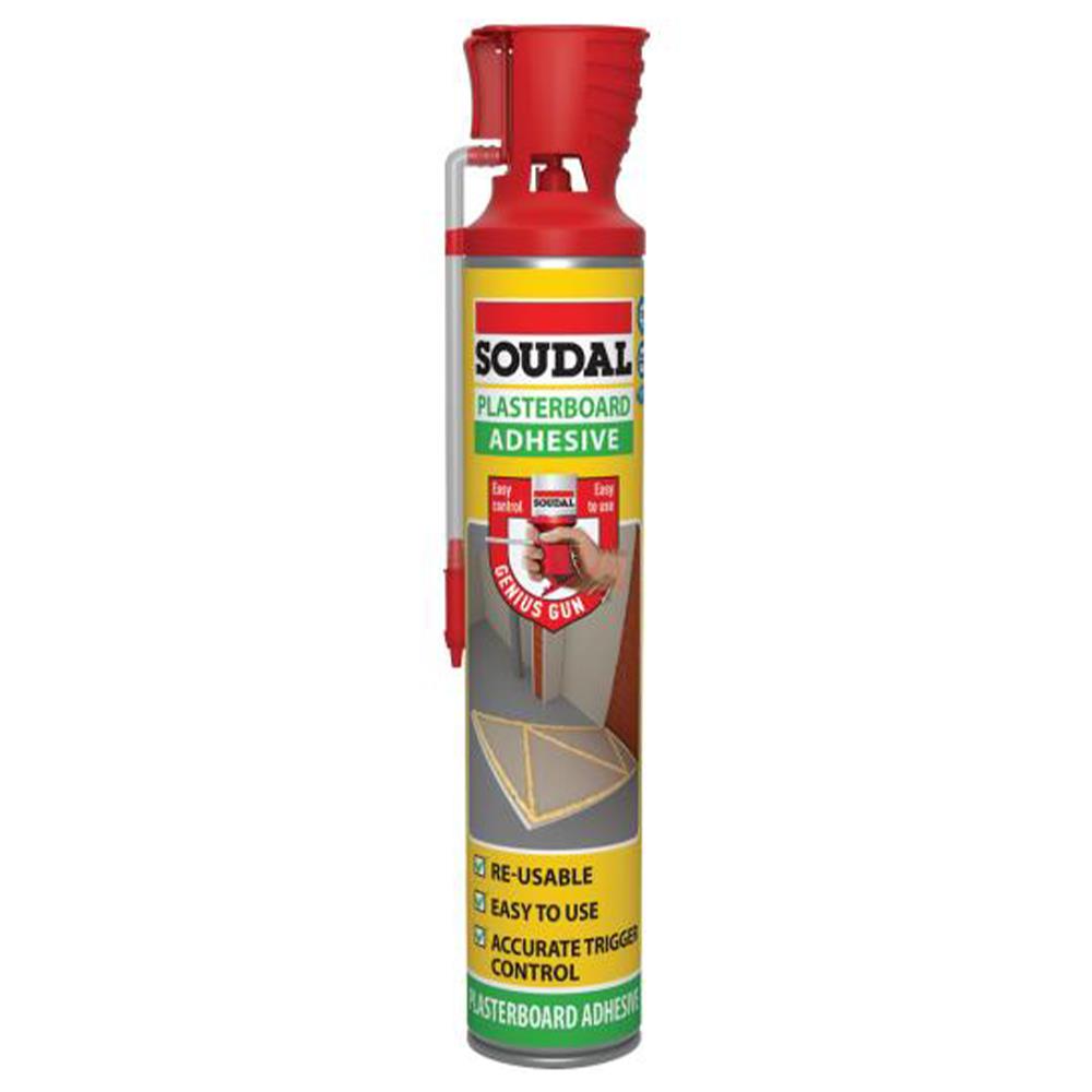 Soudal Plasterboard Adhesive Foam Gen 750ml