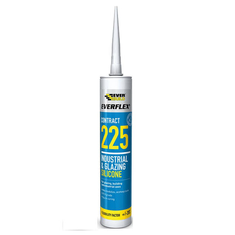 Everflex 225 Industrial & Glazing Silicone White 295ml