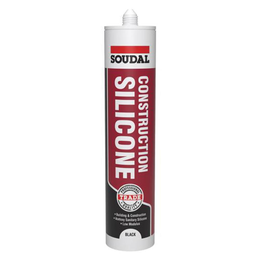 Soudal Trade Construction Silicone Black 290ml