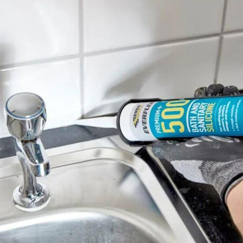 Everflex Premium+ 500 Bath & Sanitary Silicone White 295ml