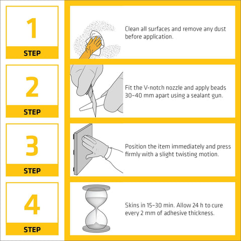 Sika Stixall Maximum Grab Adhesive White 290ml