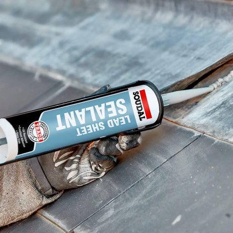 Soudal Lead Sheet Silicone Sealant Grey 290ml Twin Pack