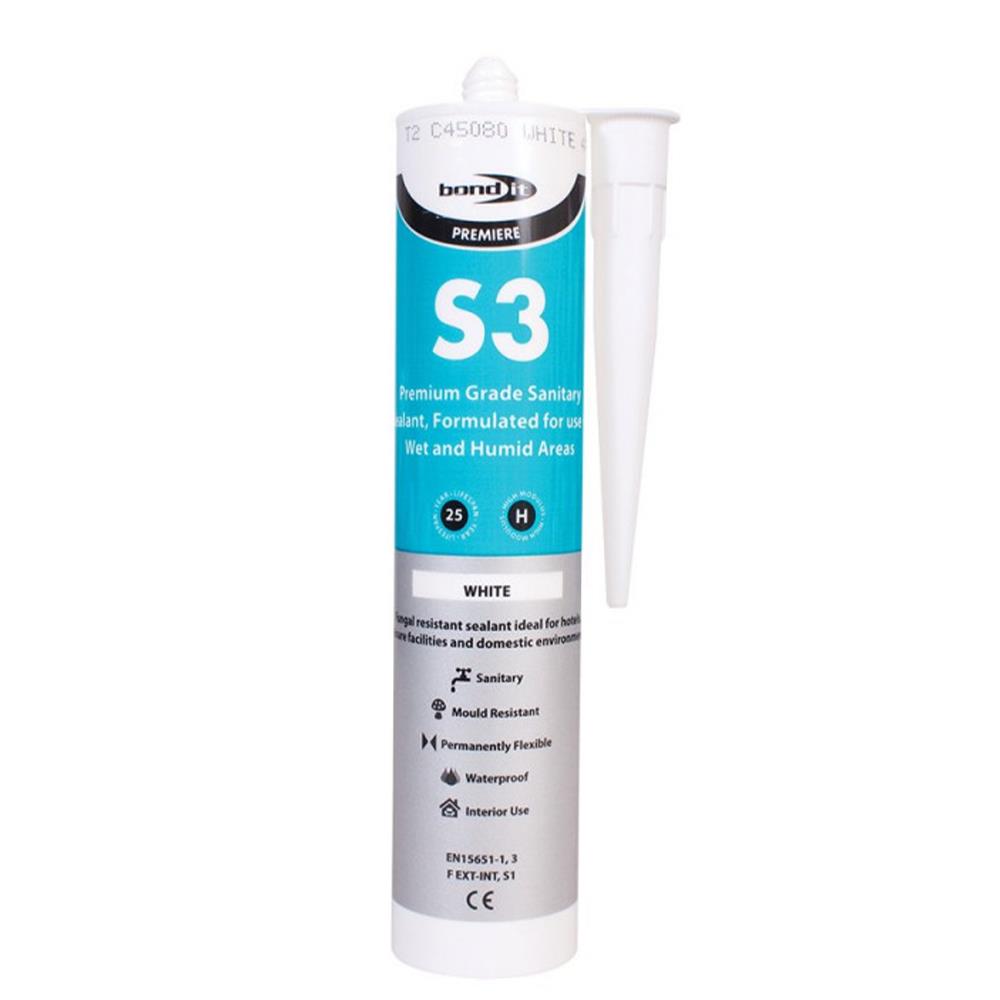 Bond It S3 Sanitary Silicone White EU3