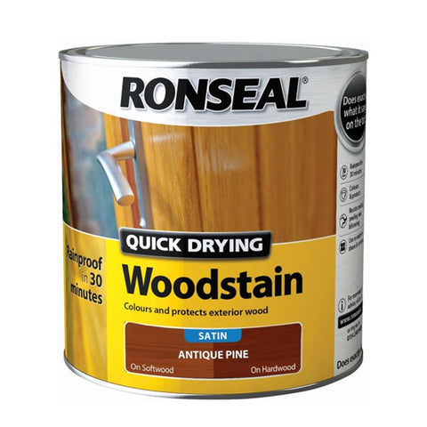 Ronseal Quick Drying Woodstain - Satin 250ml