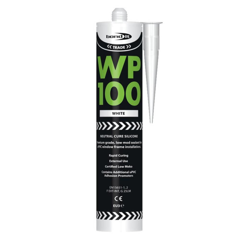 Bond It WP100 Premium Neutral Cure Oxime Silicone Sealant White EU4