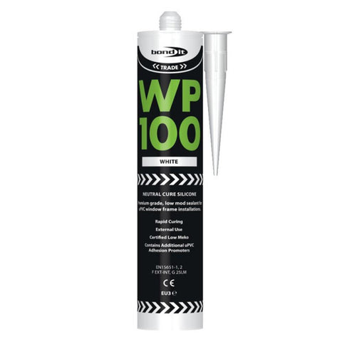 Bond It WP100 Premium Neutral Cure Oxime Silicone Sealant White EU4