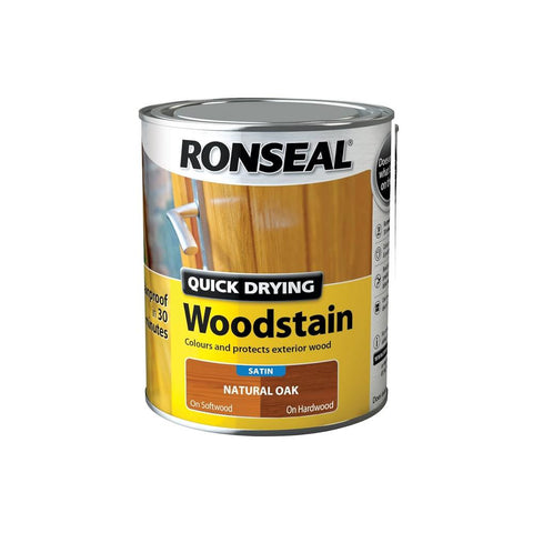 Ronseal Quick Drying Woodstain - Satin 250ml