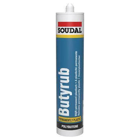 Soudal Butyrub Non-Setting Mastic Black 300ml