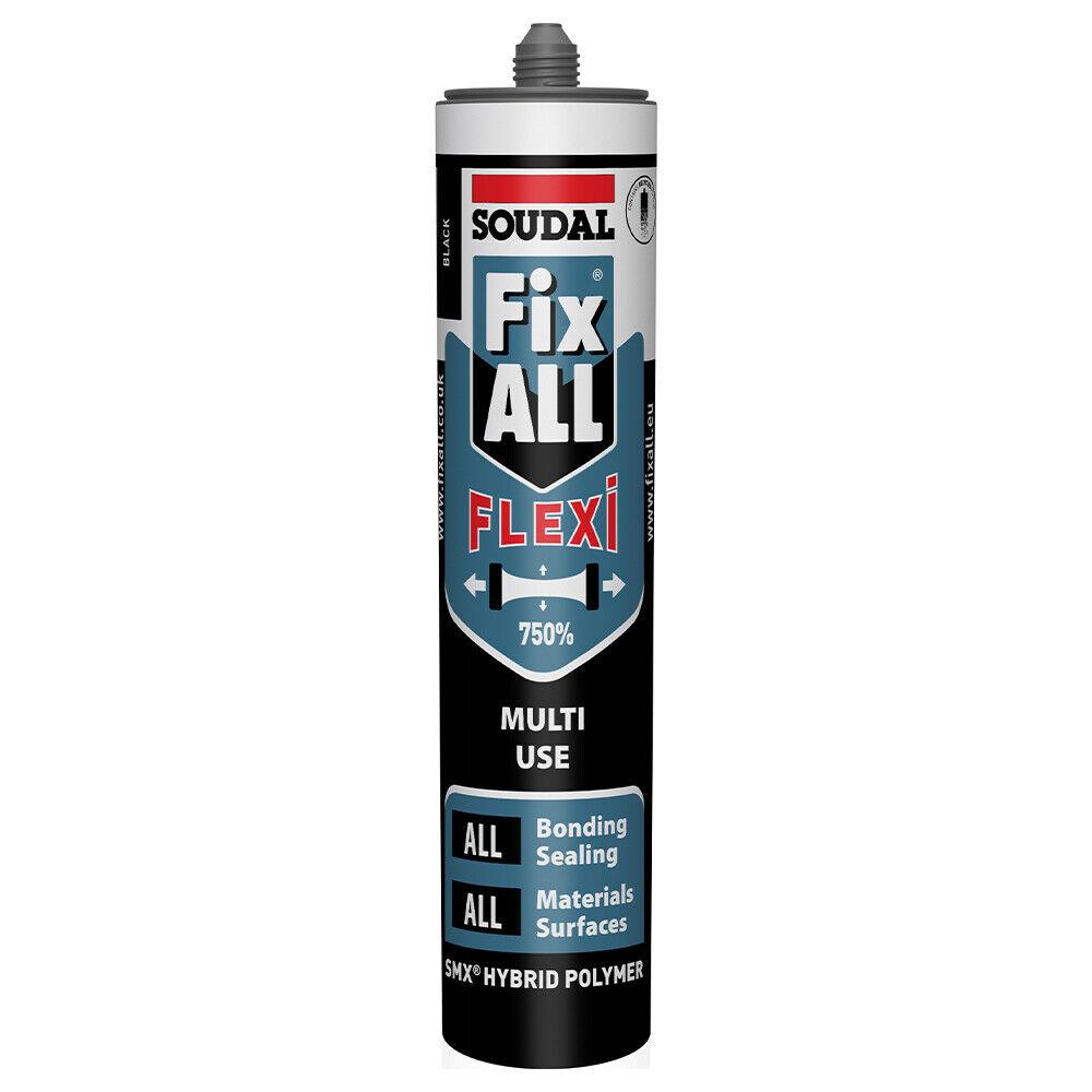 Soudal Fix ALL Flexi Hybrid Sealant Black 290ml