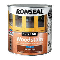 Ronseal 10 Year Wood Stain Satin Antique Pine 2.5L