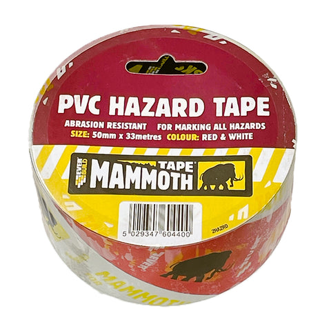 Everbuild PVC Hazard Tape Black &Yellow 50mm x 33m