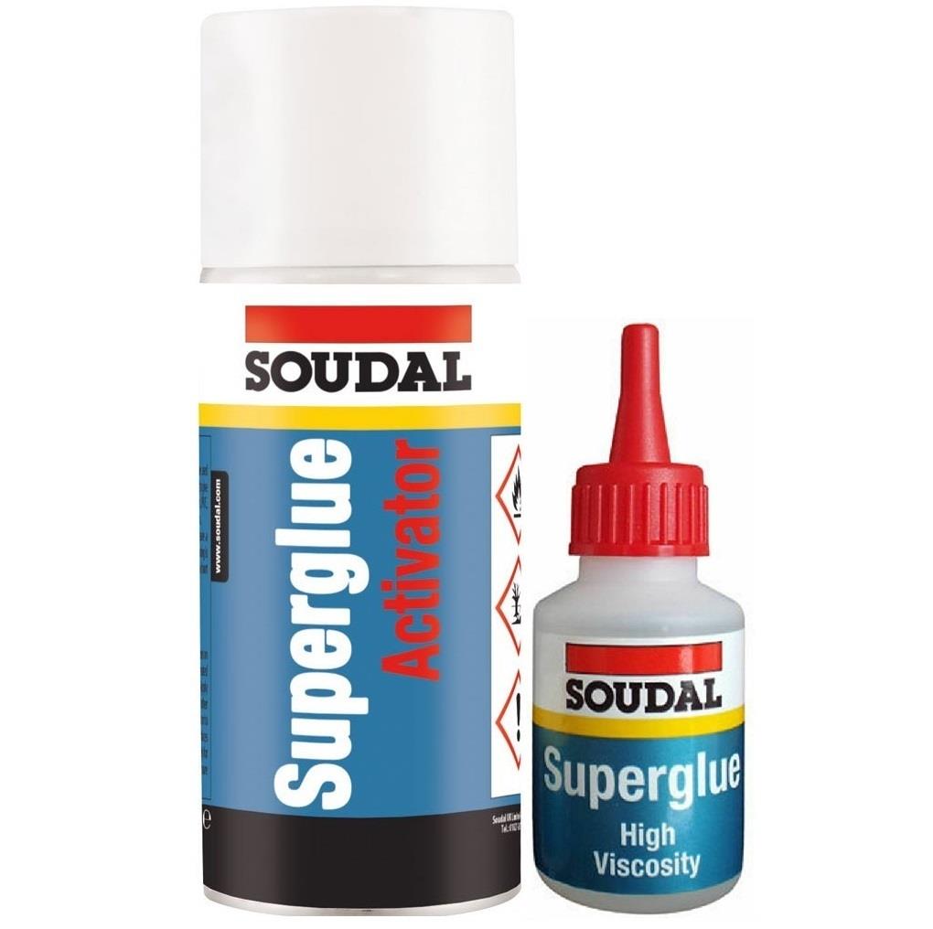 Soudal Mitre Bonding Kit Superglue Adhesive & Activator