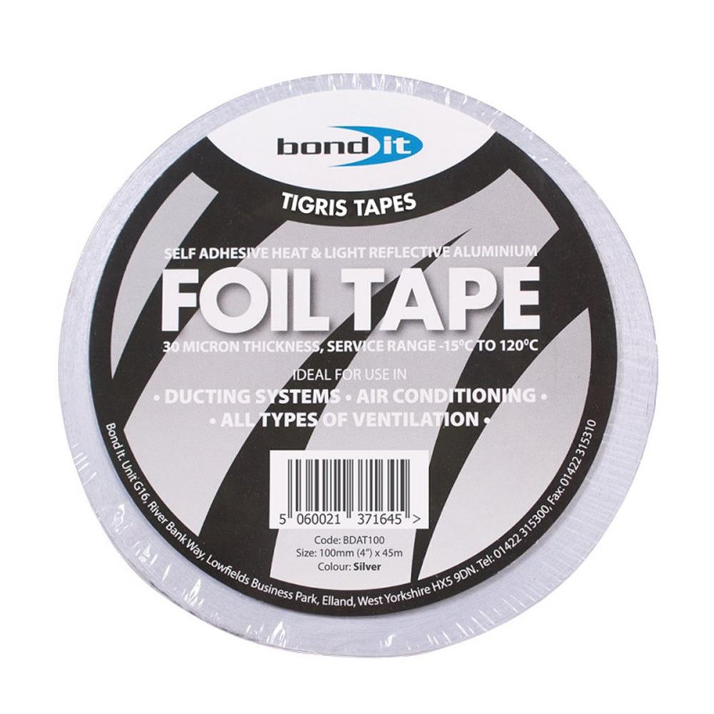 Bond It Aluminium Foil Tape 100mm x 45m