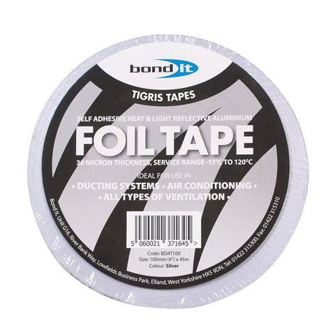 Bond It Aluminium Foil Tape 100mm x 45m