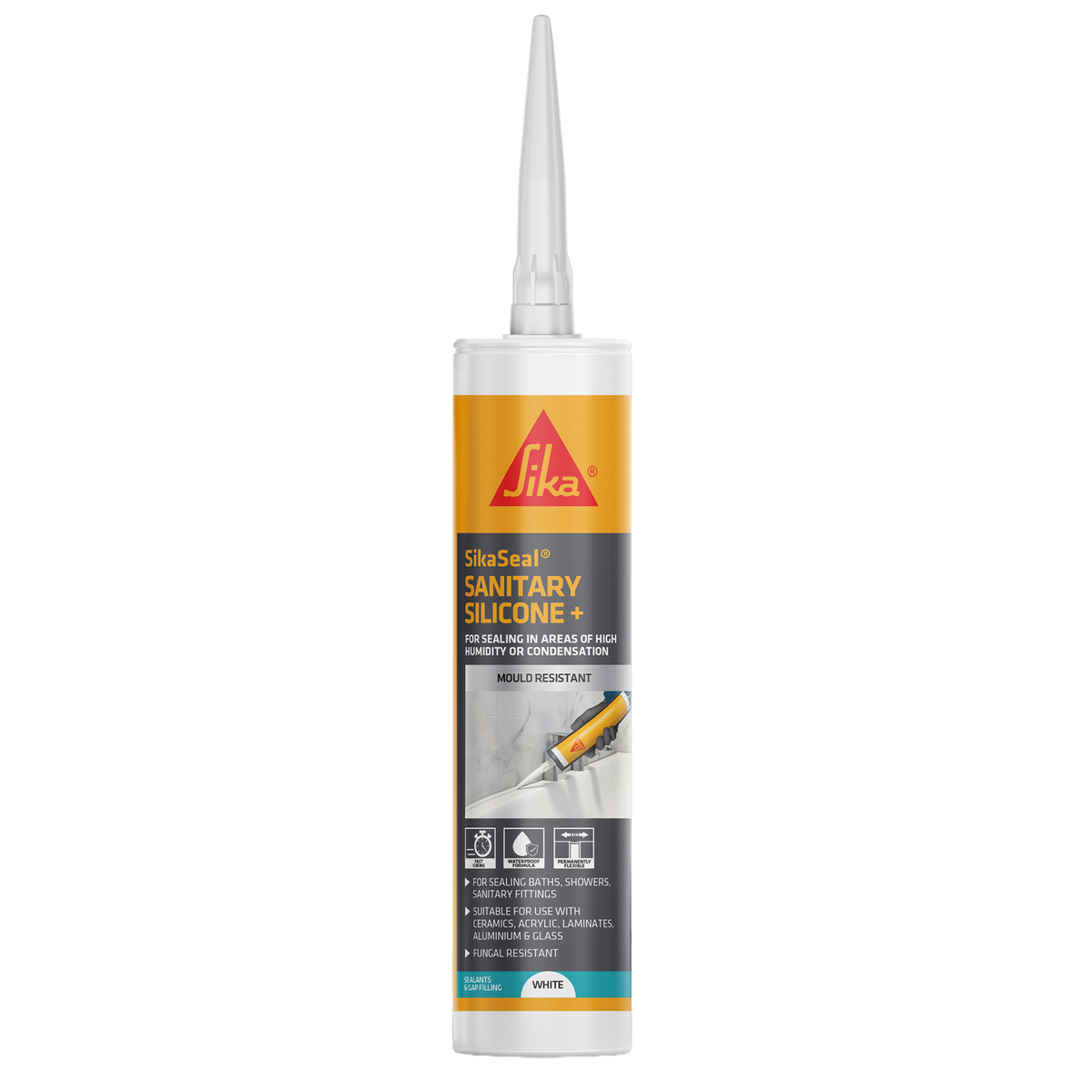 SikaSeal Sanitary Silicone + White