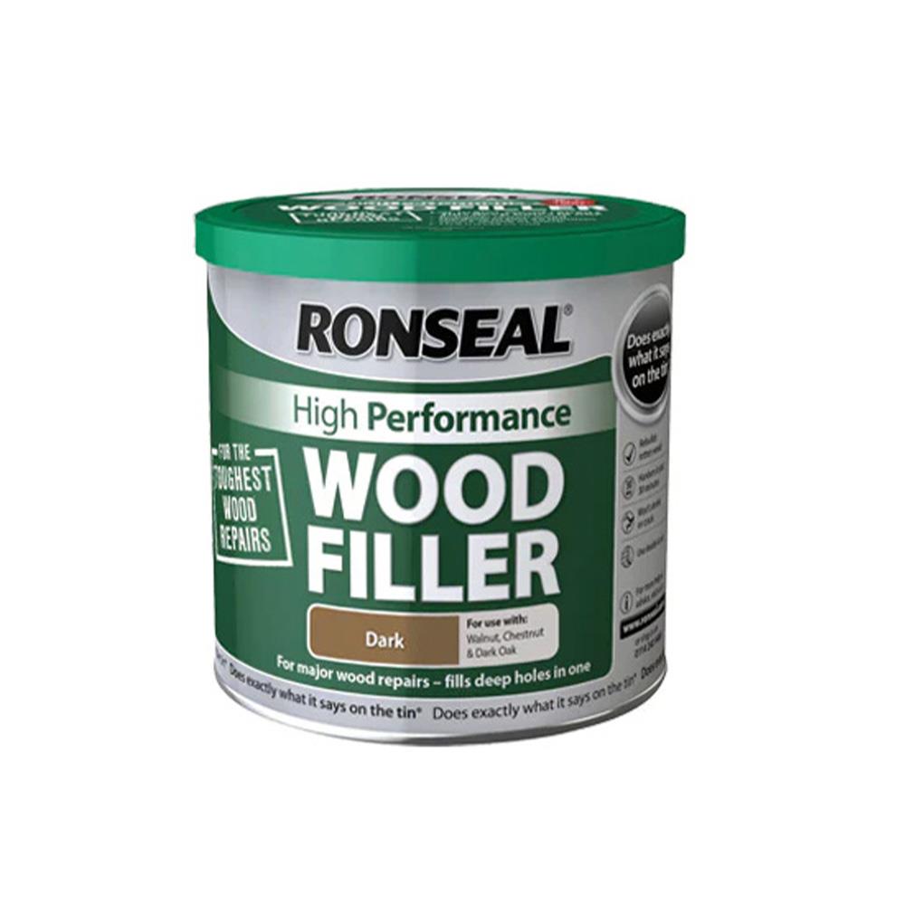 Ronseal High-Performance Wood Filler Dark 550g