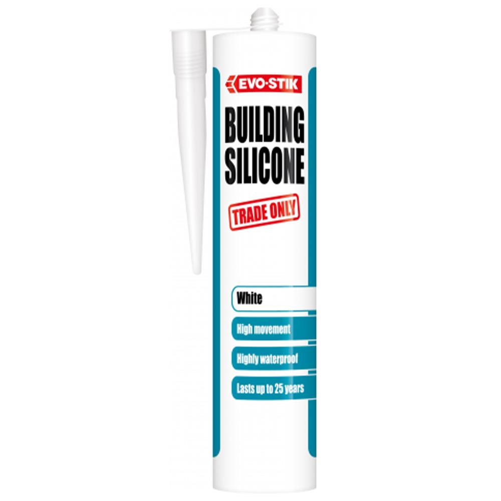 Evo-Stik Building Silicone Sealant White 290ml