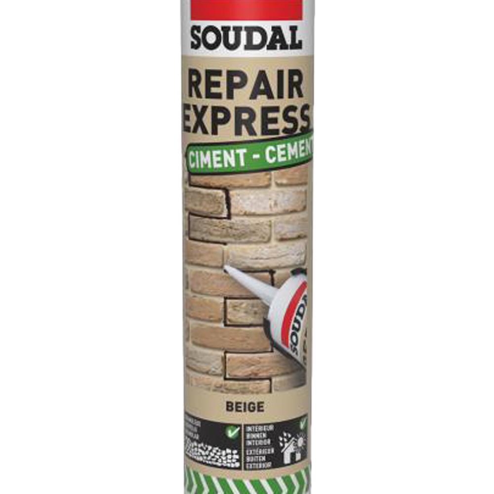 Soudal Repair Express Cement Grey 290ml Twin Pack