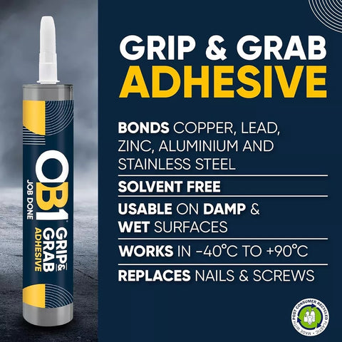 OB1 Grip & Grab Adhesive - White 290ml