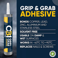 OB1 Grip & Grab Adhesive - White 290ml