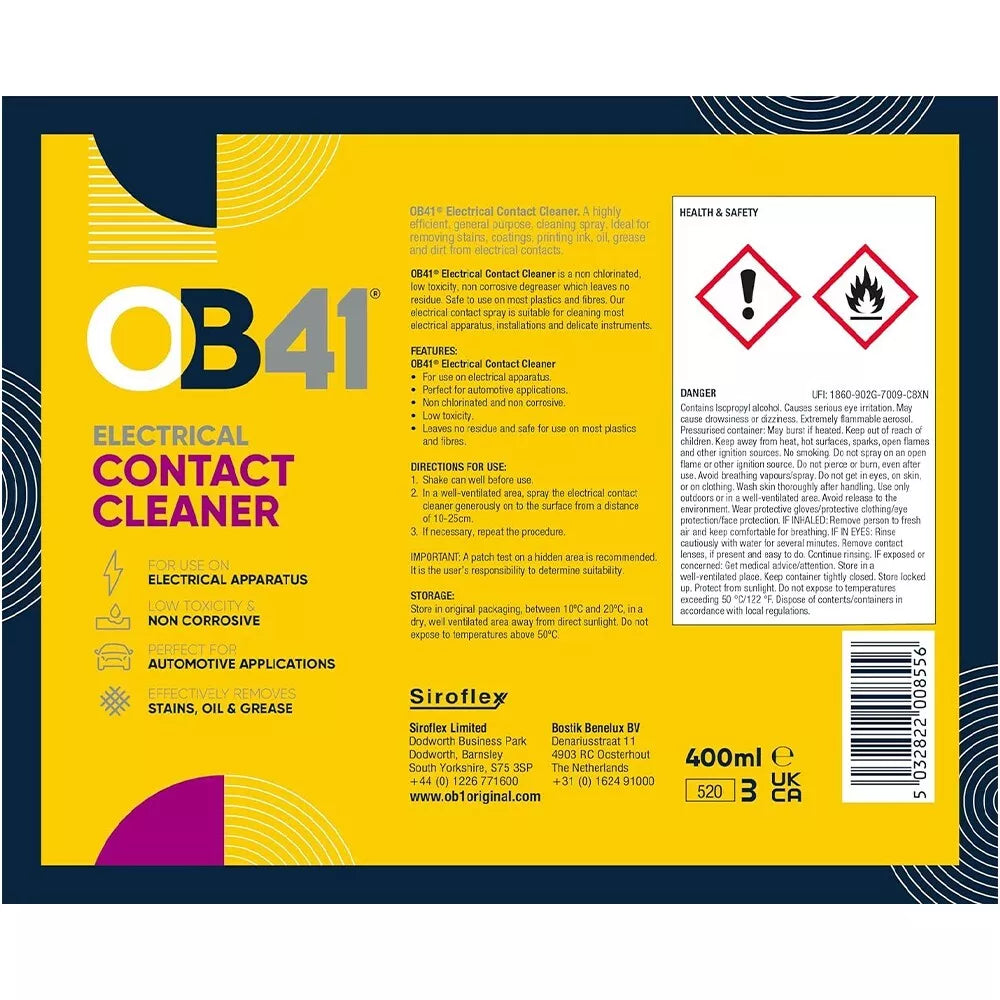 OB41 Electrical Contact Cleaner - 400ml