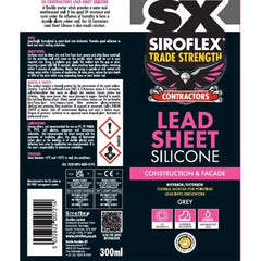 Siroflex Contractors Lead Sheet Silicone - Grey 300ml